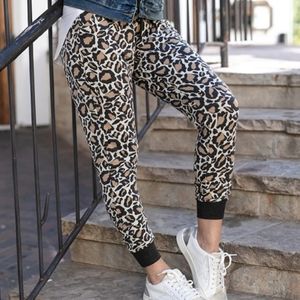 Grace and Lace Leopard Jogger